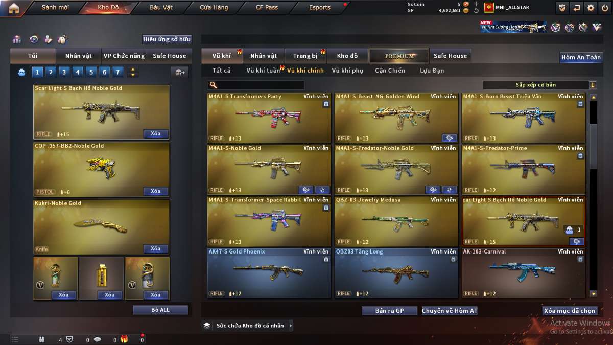 shop acc cf uy tin gia re